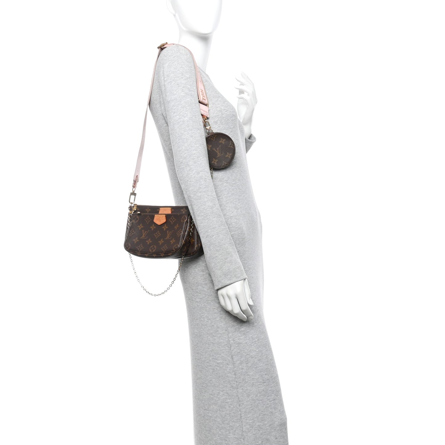 Monogram Multi Pochette Accessories Rose Clair