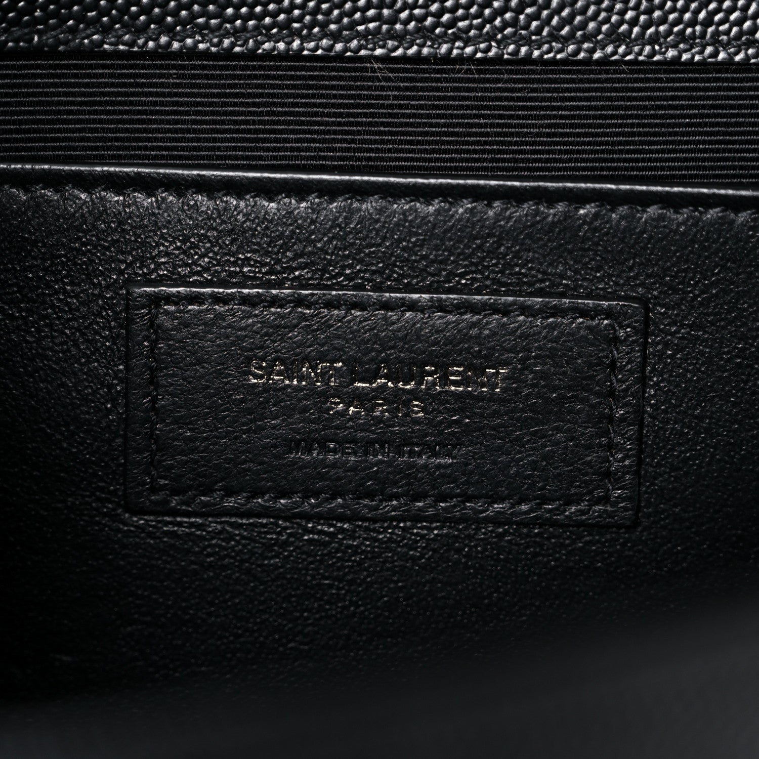 Saint Laurent Grain De Poudre Medium Classic Monogram Kate Satchel Black 7 of 9