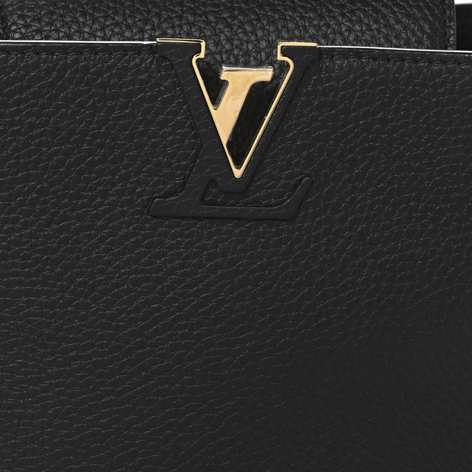 Louis Vuitton Taurillon Capucines BB Black Fuchsia 7 of 9