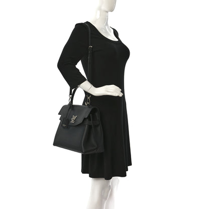 Louis Vuitton Soft Calfskin Lockme Ever MM Black 3 of 10
