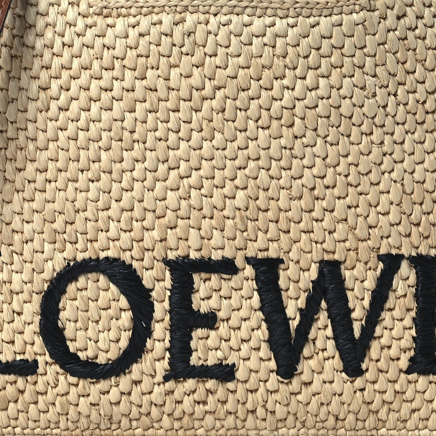 Loewe X PAULA'S IBIZA Raffia Font Tote Natural Tan 7 of 12