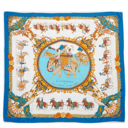 Hermes Silk Caparacons De La France Et De L'Inde Scarf 90 2 of 7