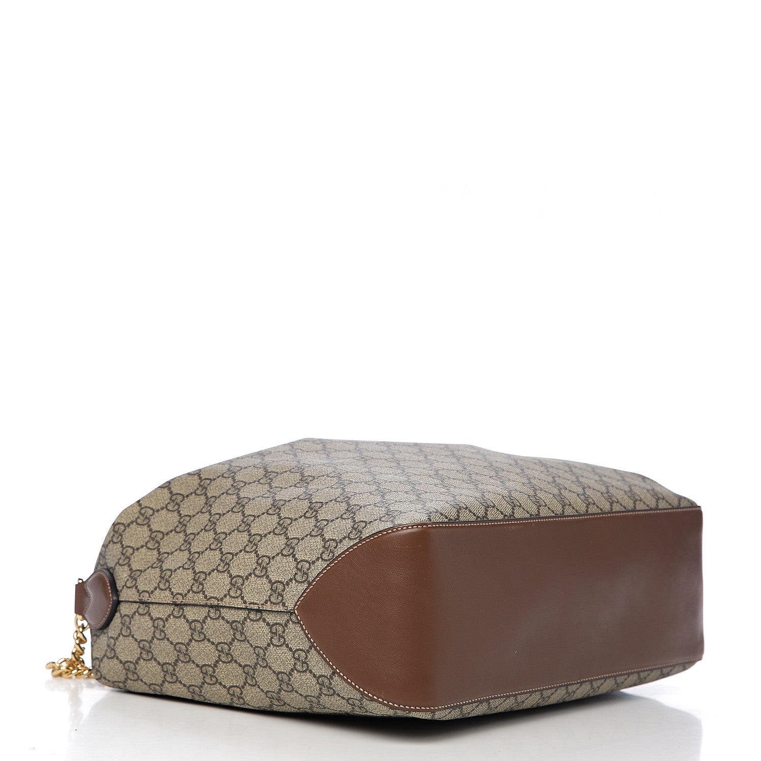 Gucci GG Supreme Monogram Large Linea A Hobo Light Brown 3 of 10