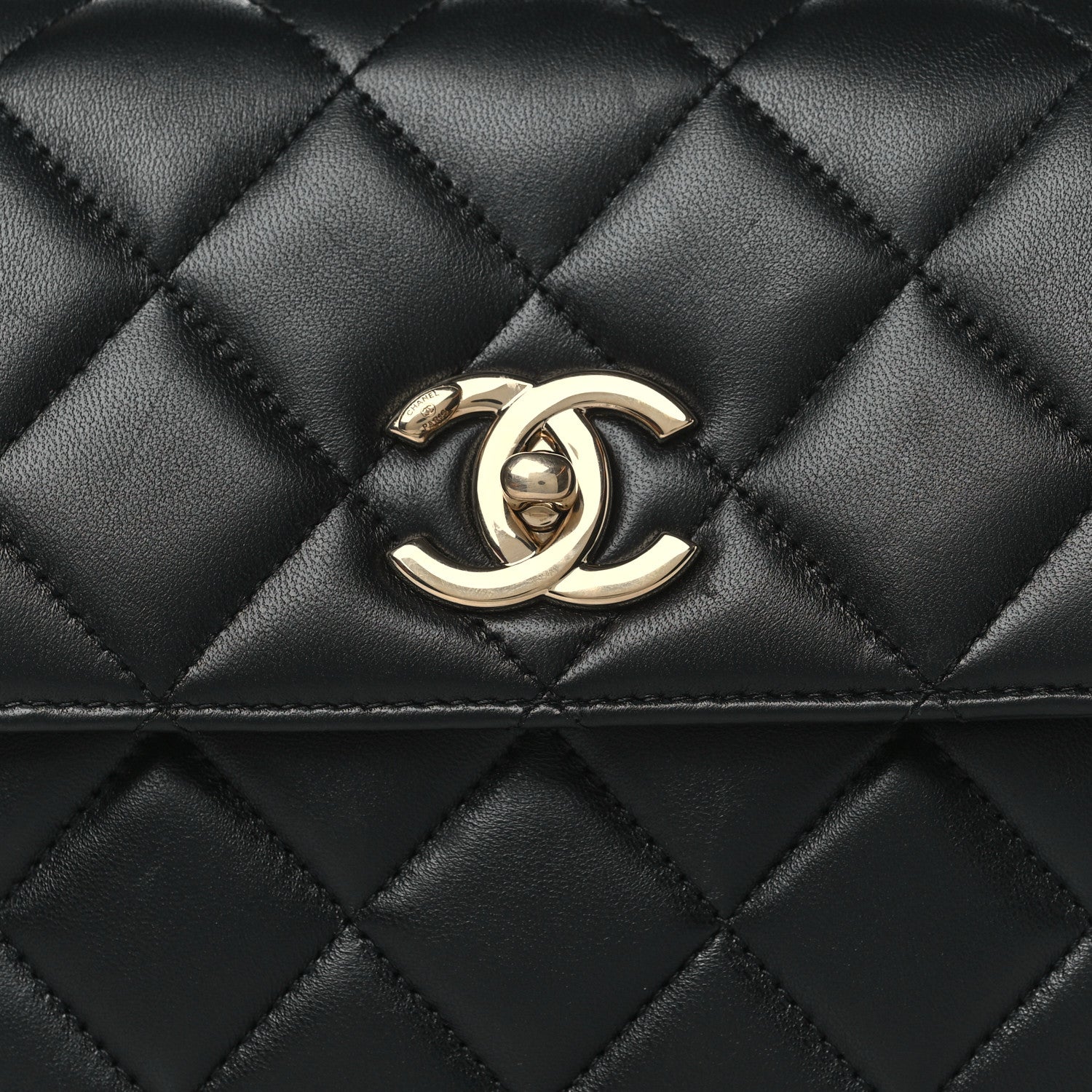 Chanel Lambskin Quilted Small Trendy CC Dual Handle Flap Bag Black 8 of 10