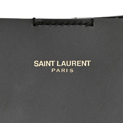 Saint Laurent Calfskin Classic Monogram Double Face Tote Black 9 of 11