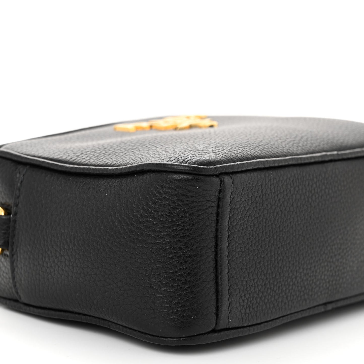 Vitello Daino Camera Crossbody Black