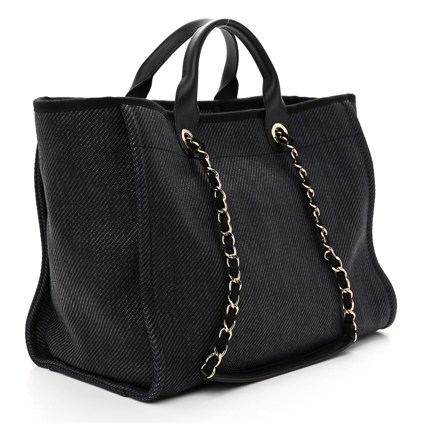 Canvas Medium Deauville Tote Black