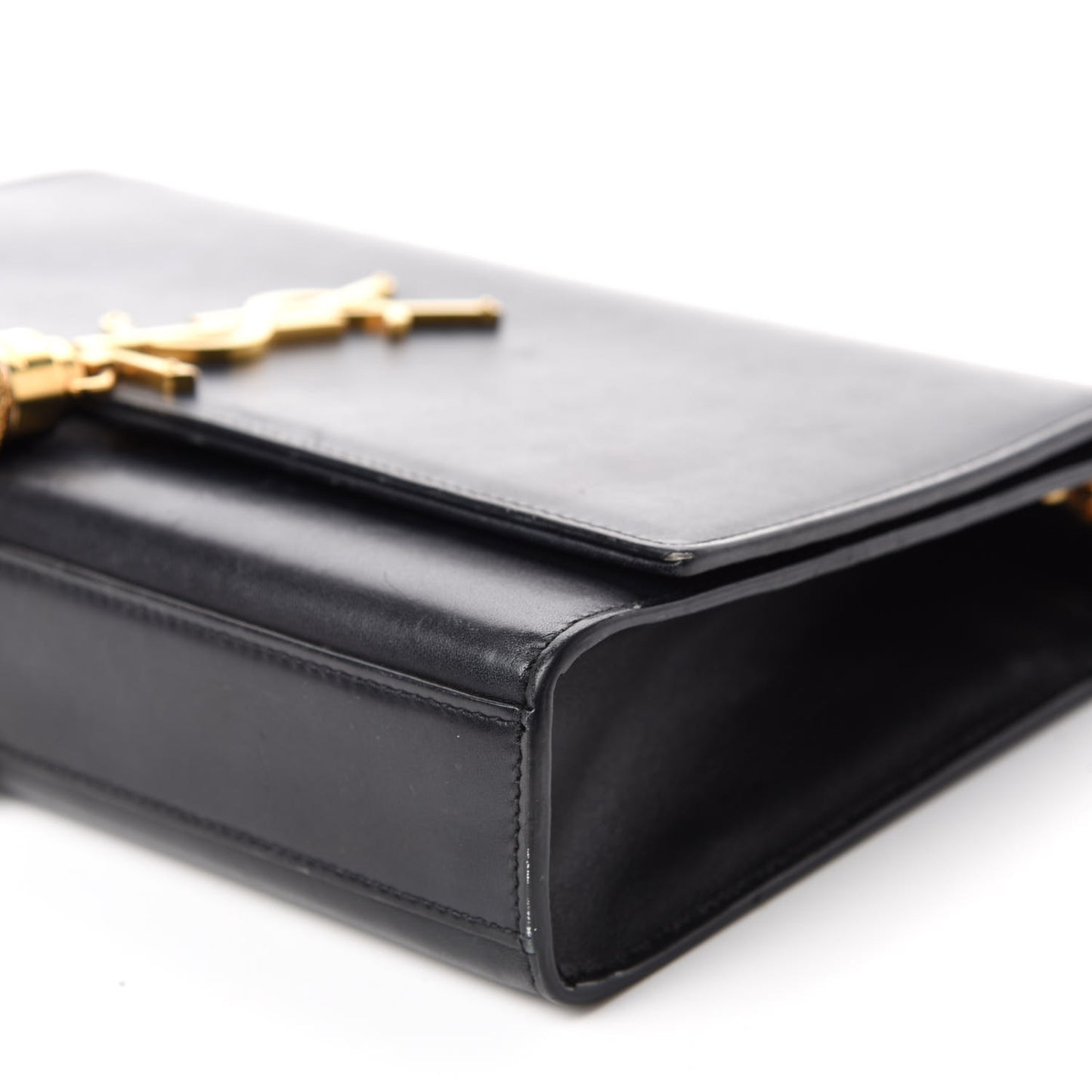 Smooth Calfskin Medium Classic Monogram Kate Tassel Satchel Black