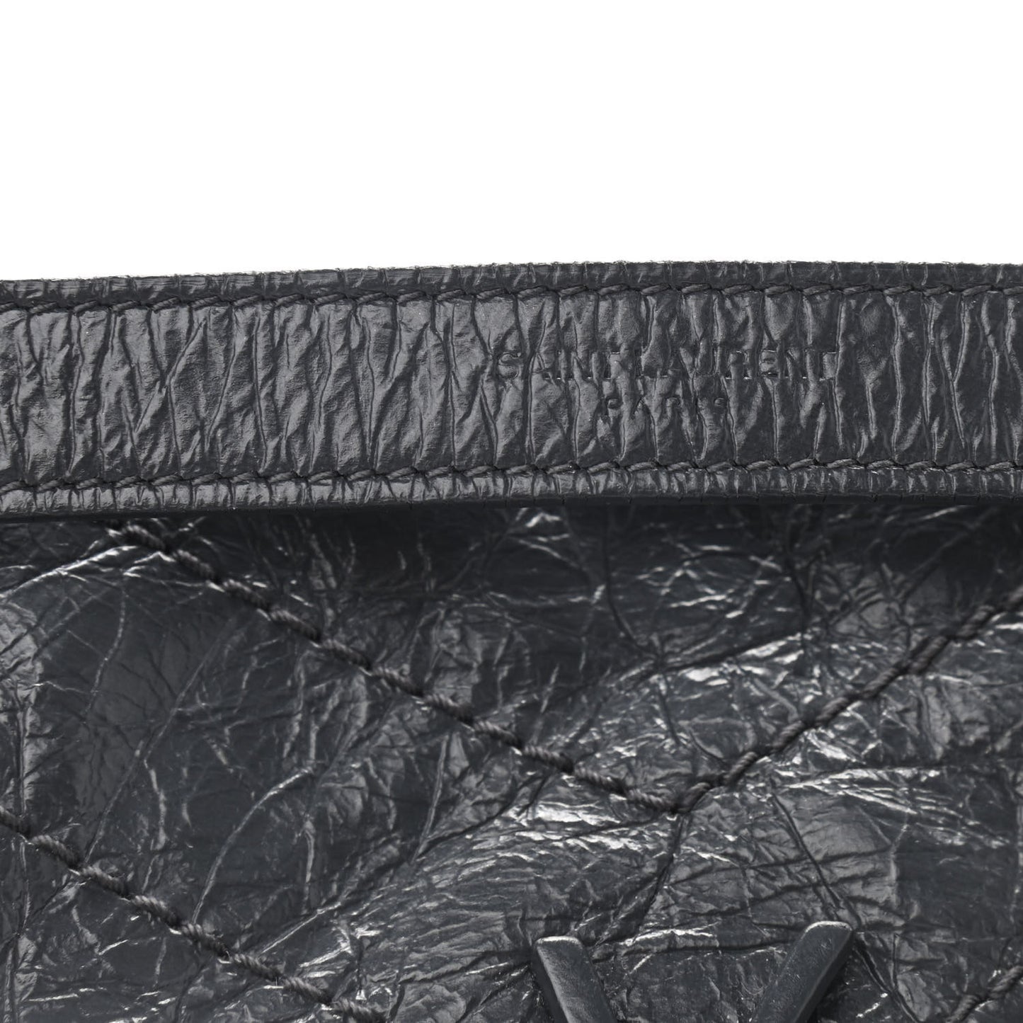 Crinkled Calfskin Matelasse Monogram Baby Niki Chain Satchel Storm
