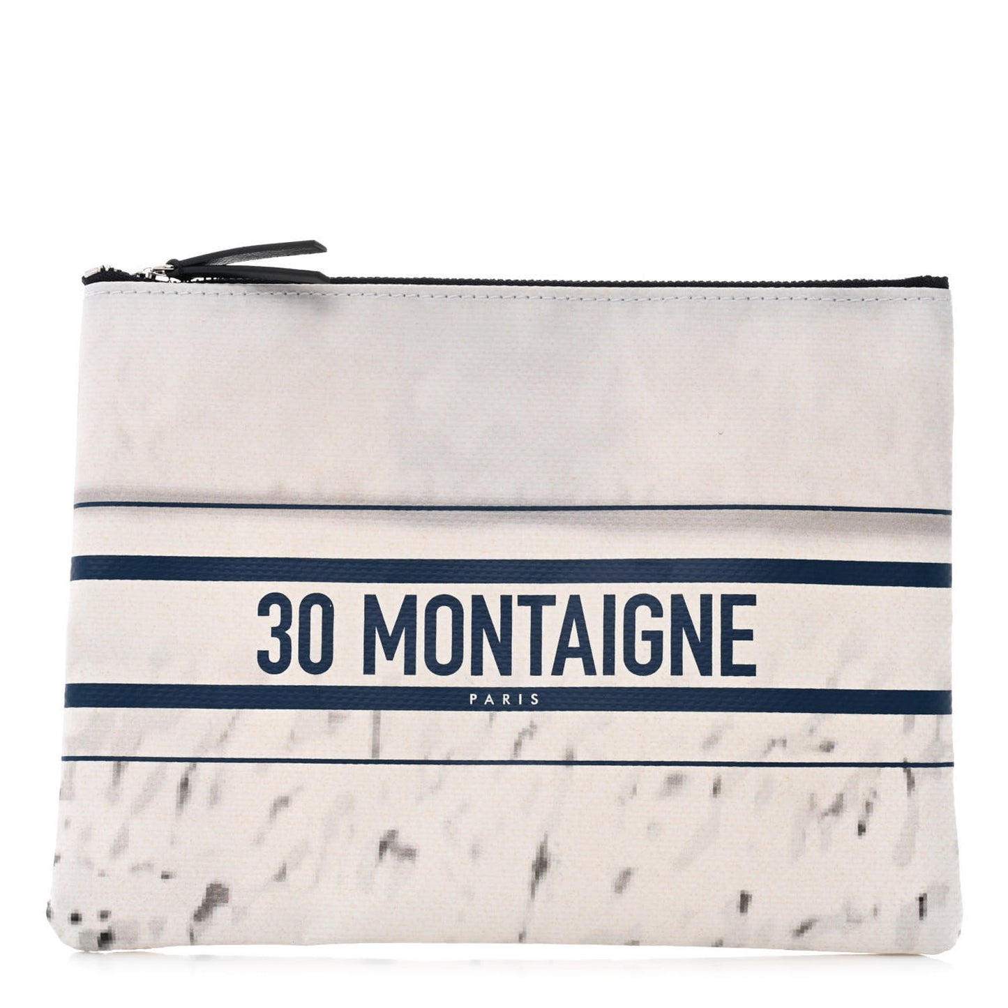 Trompe-L’oeil Canvas 30 Montaigne Cosmetic Pouch White Blue