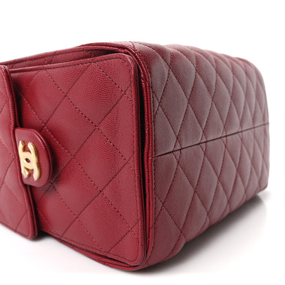 Chanel Caviar Quilted Small Chanel 25 Handbag Burgundy 9 of 11