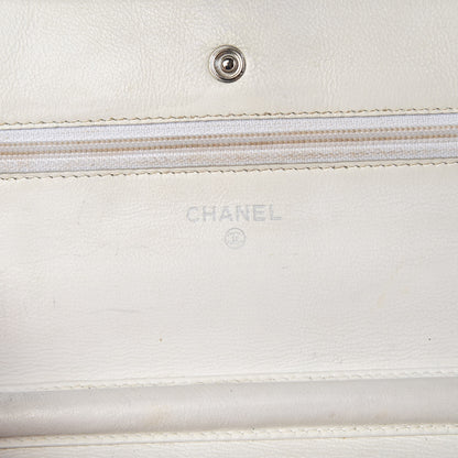 Chanel Caviar Timeless CC Wallet on Chain WOC White 8 of 13