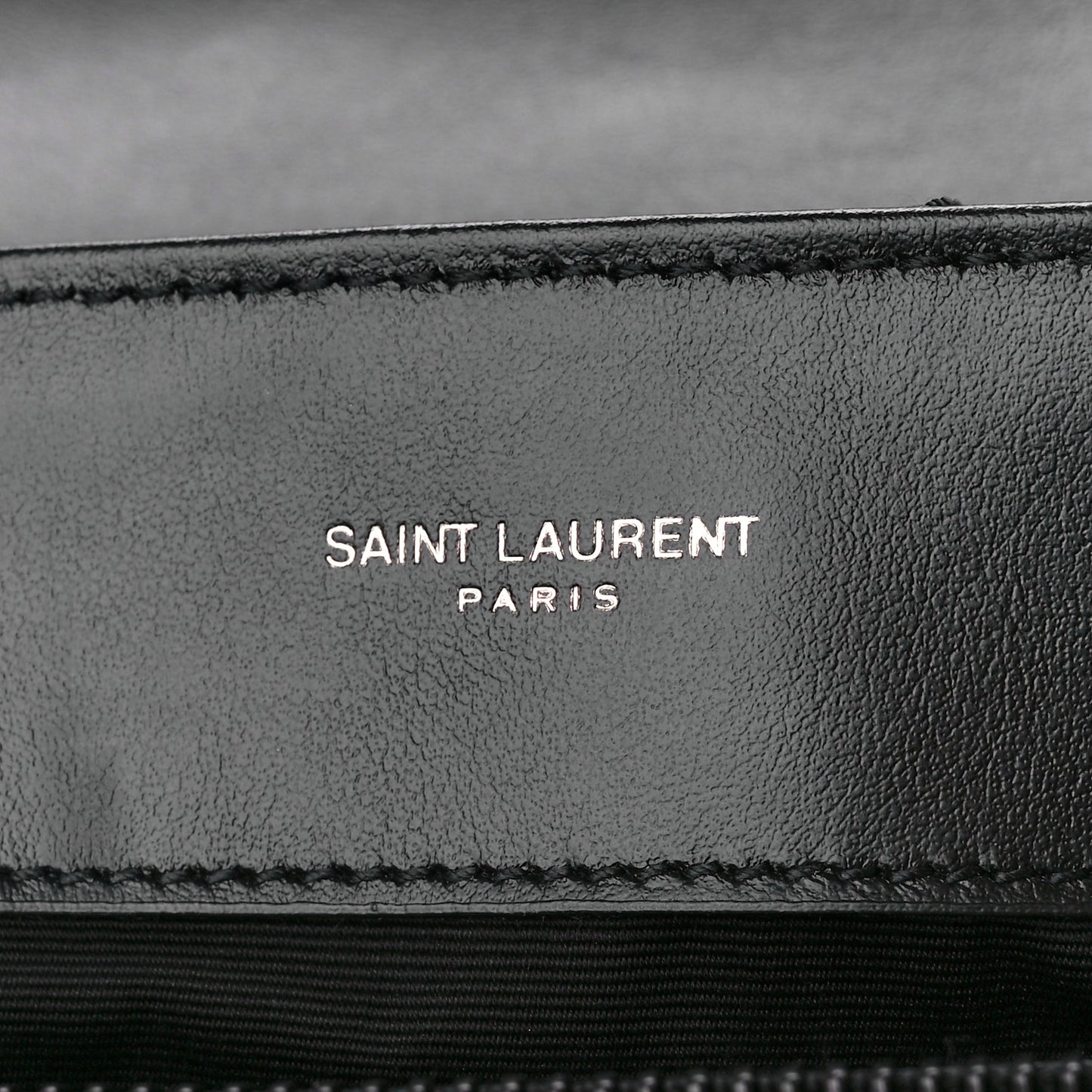 Calfskin Y Quilted Monogram Monochrome Medium Loulou Chain Satchel Black