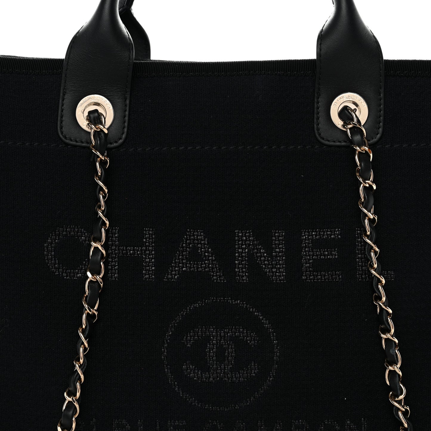 Mixed Fibers Small Deauville Tote Black