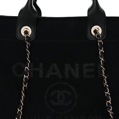 Chanel Mixed Fibers Small Deauville Tote Black 9 of 14