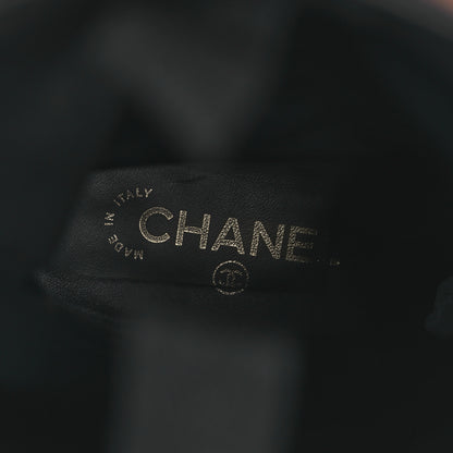 Chanel Suede Calfskin CC Short Boots 40 Black 9 of 12