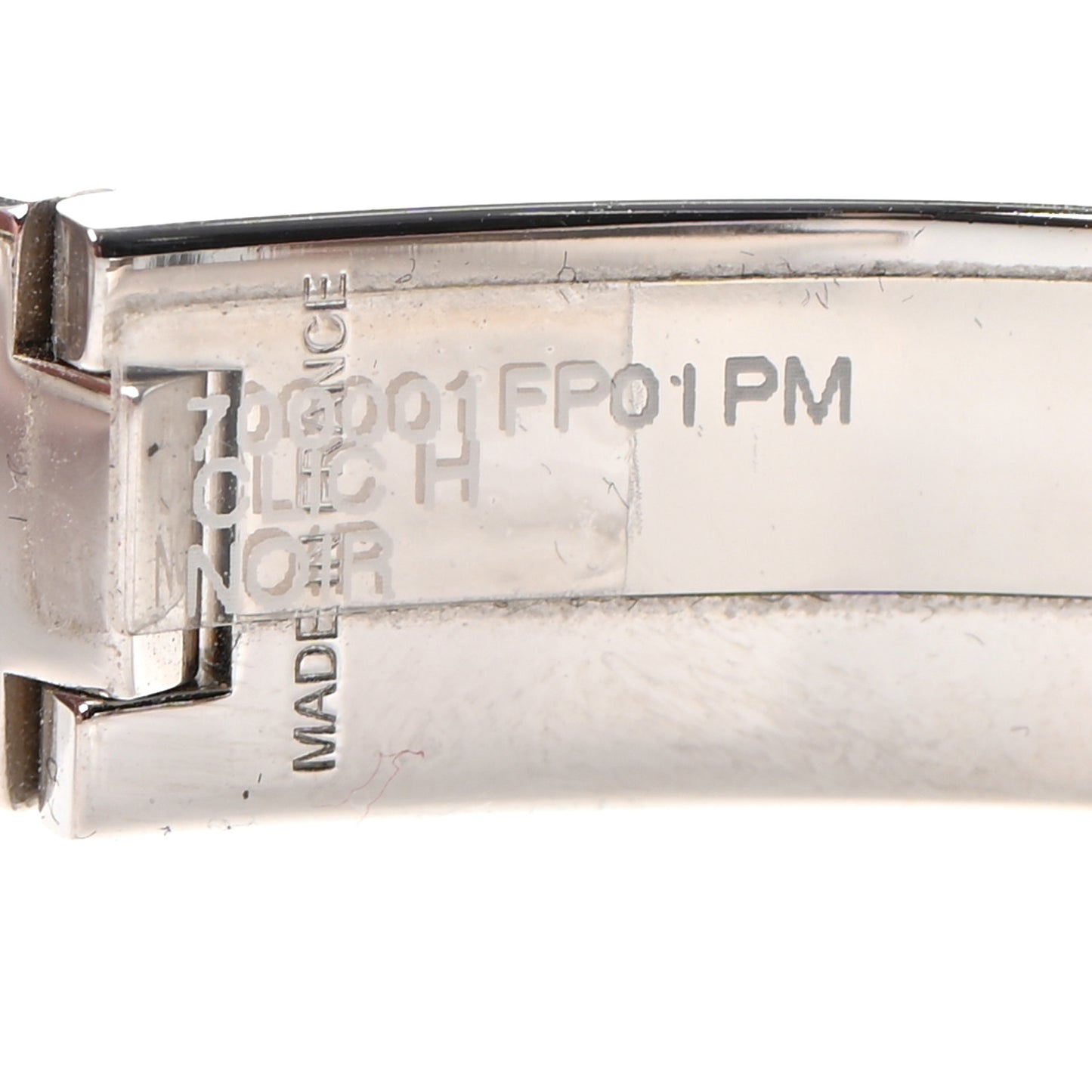 Enamel Narrow Clic Clac H Bracelet PM Black