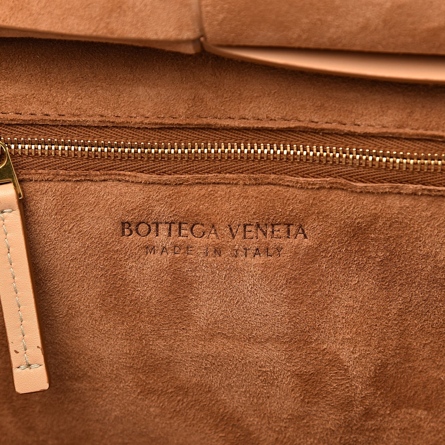 French Calfskin Maxi Intrecciato Mini Arco Nude