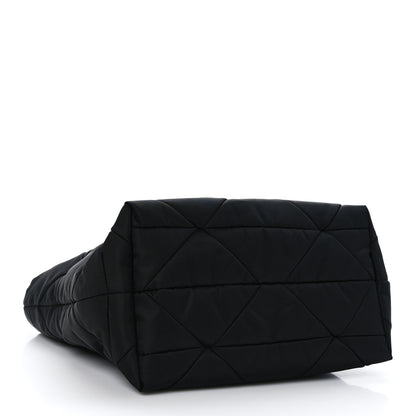 Prada Re-Nylon Nappa Triangle Quilted Padded Double Handled Zip Pocket Tote Black 4 of 8