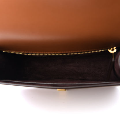 Saint Laurent Smooth Calfskin Carre Satchel Brown 4 of 10