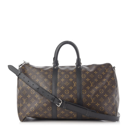 Louis Vuitton Monogram Macassar Keepall Bandouliere 45 1 of 9