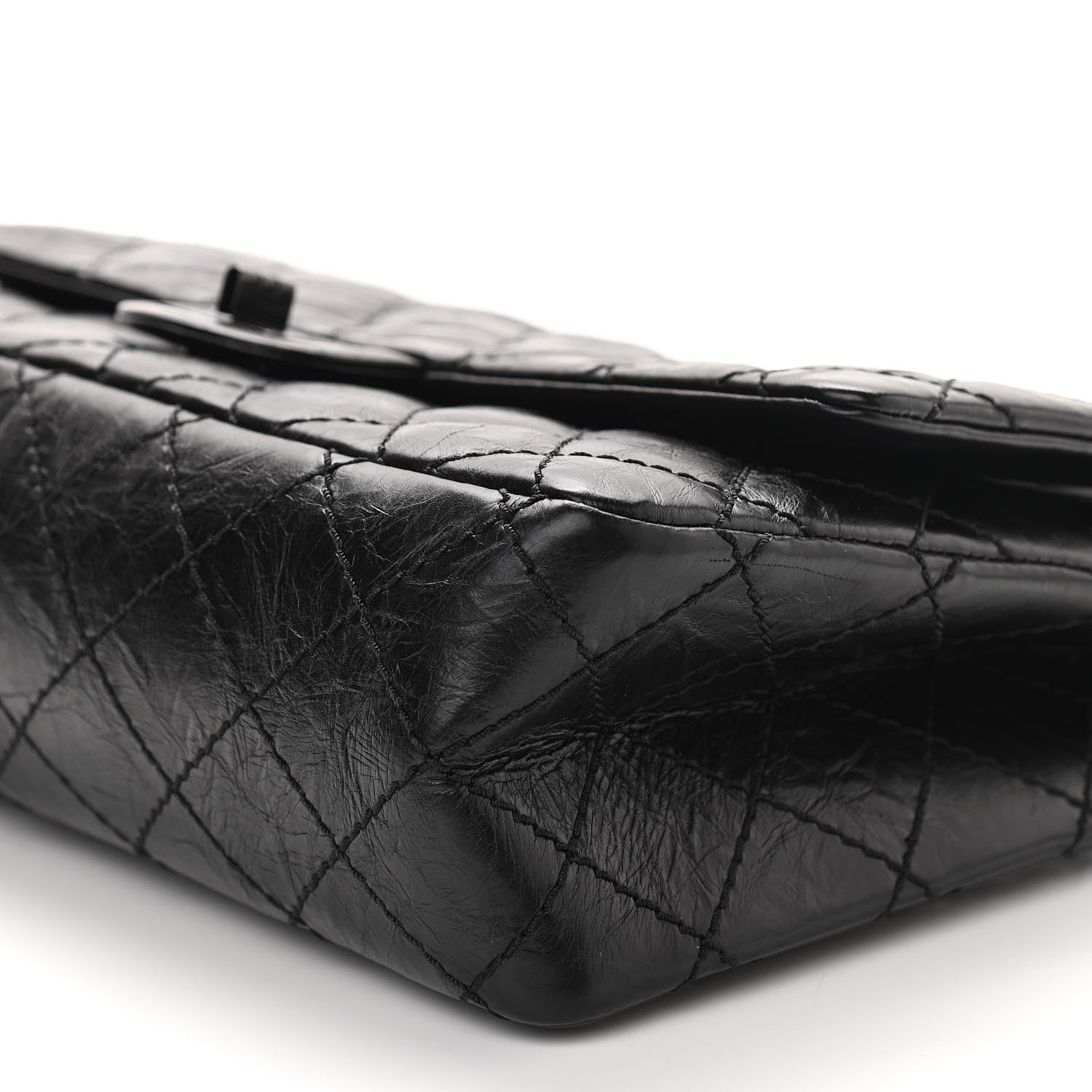 Chanel Aged Calfskin Quilted 2.55 Reissue 226 Flap So Black 6 of 11