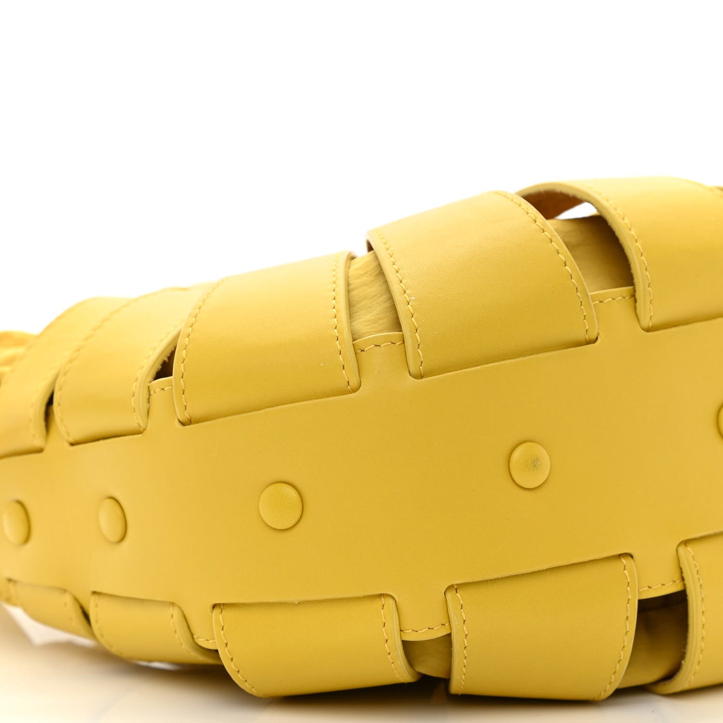 French Calfskin Small Shell Bag Yellow