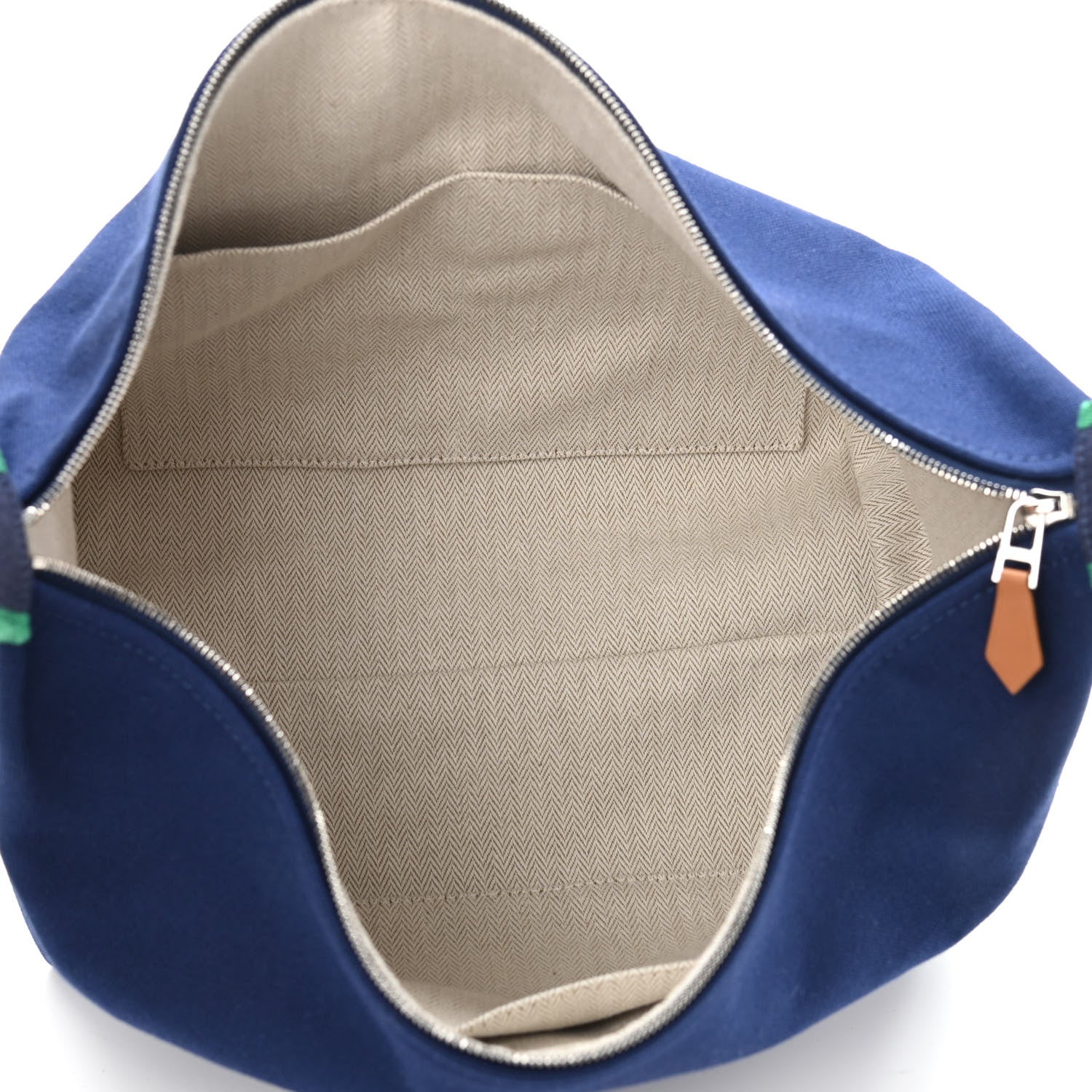 Hermes Canvas Large Bride-A-Brac Pouch Marine 5 of 10