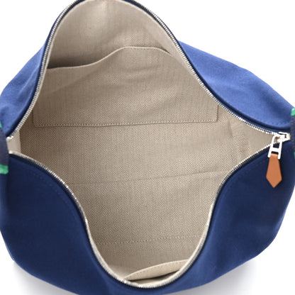 Hermes Canvas Large Bride-A-Brac Pouch Marine 5 of 10