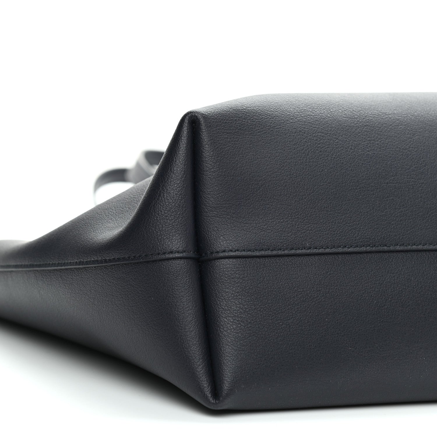 Saint Laurent Calfskin Large Shopping Tote Deep Marine 8 of 11