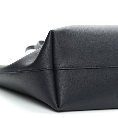 Saint Laurent Calfskin Large Shopping Tote Deep Marine 8 of 11