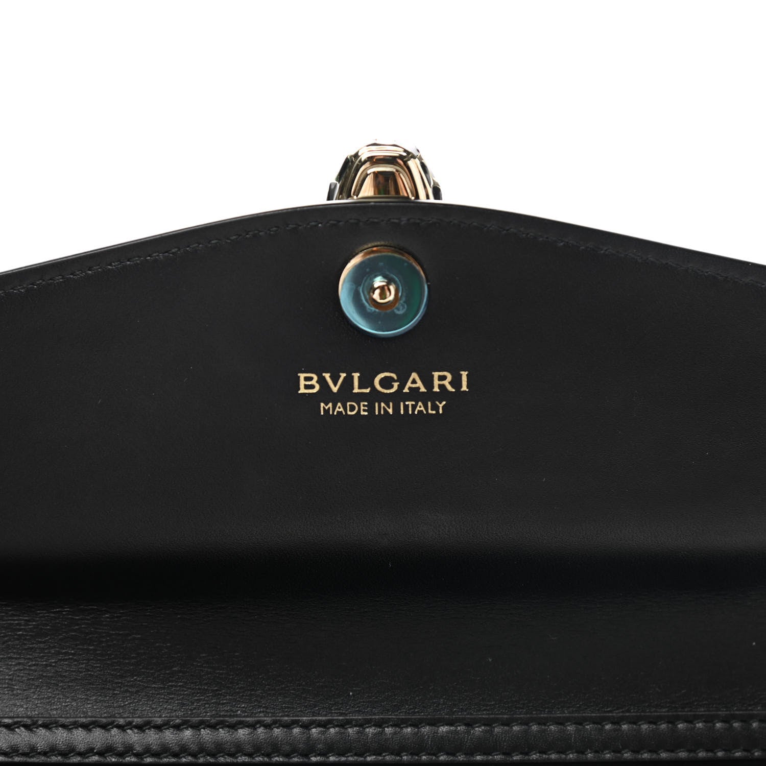 Bulgari Calfskin Serpenti Forever Chain Wallet Black 7 of 8