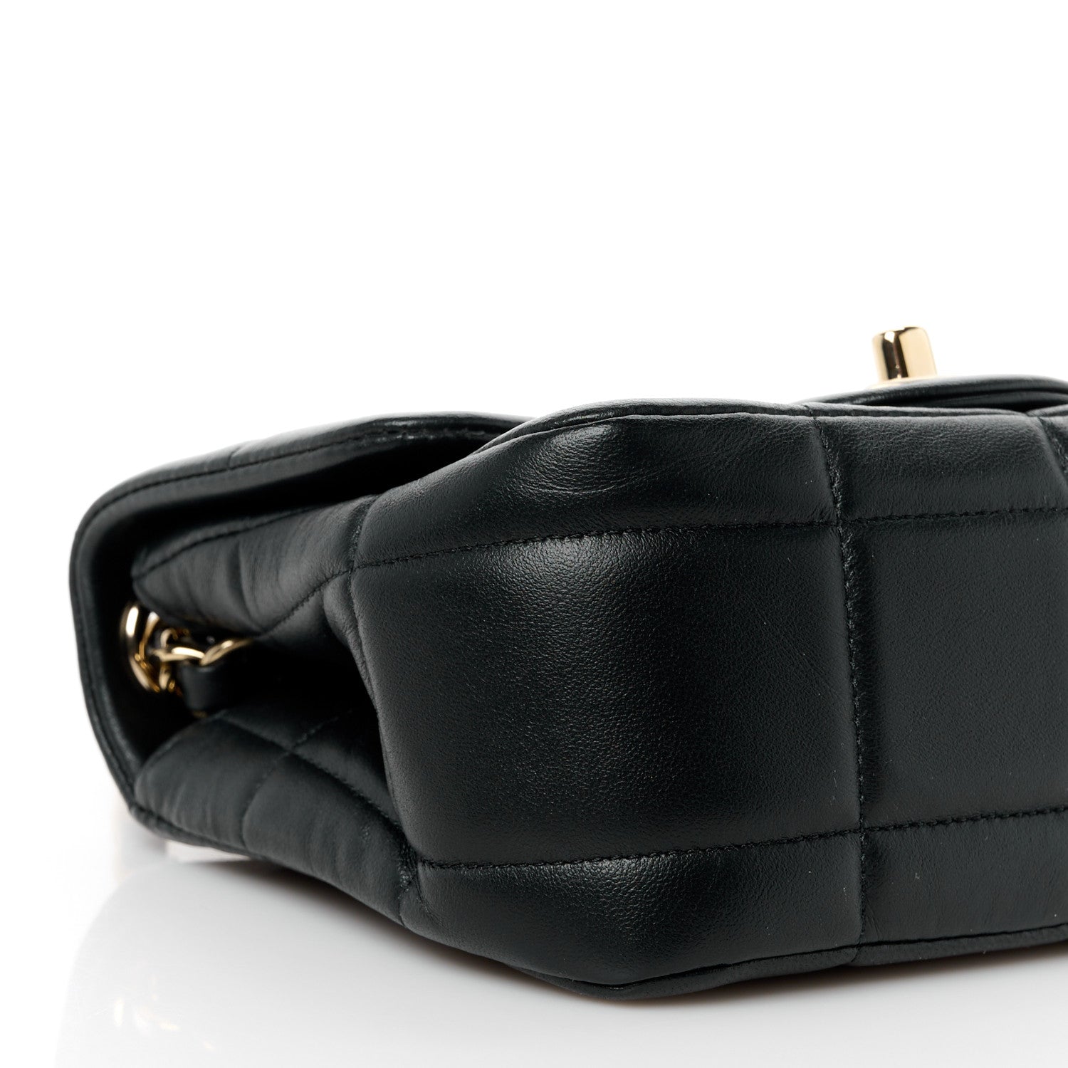 Chanel Lambskin Resin Crystal Square Quilted Mini Monacoco Flap Black 10 of 12