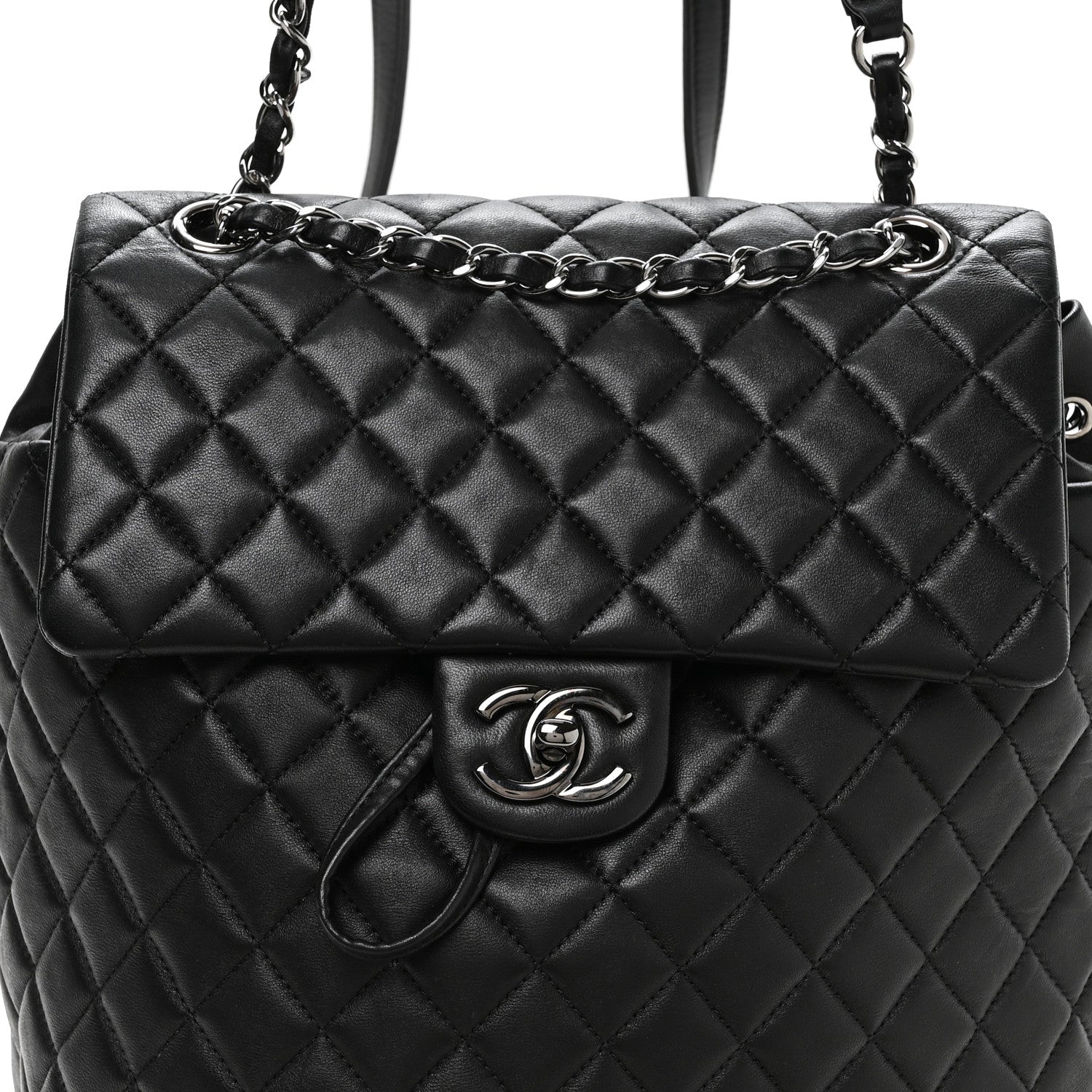Chanel Lambskin Quilted Large Urban Spirit Backpack Black 7 of 9