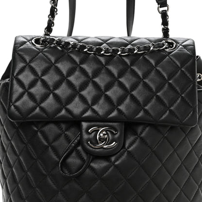 Chanel Lambskin Quilted Large Urban Spirit Backpack Black 7 of 9