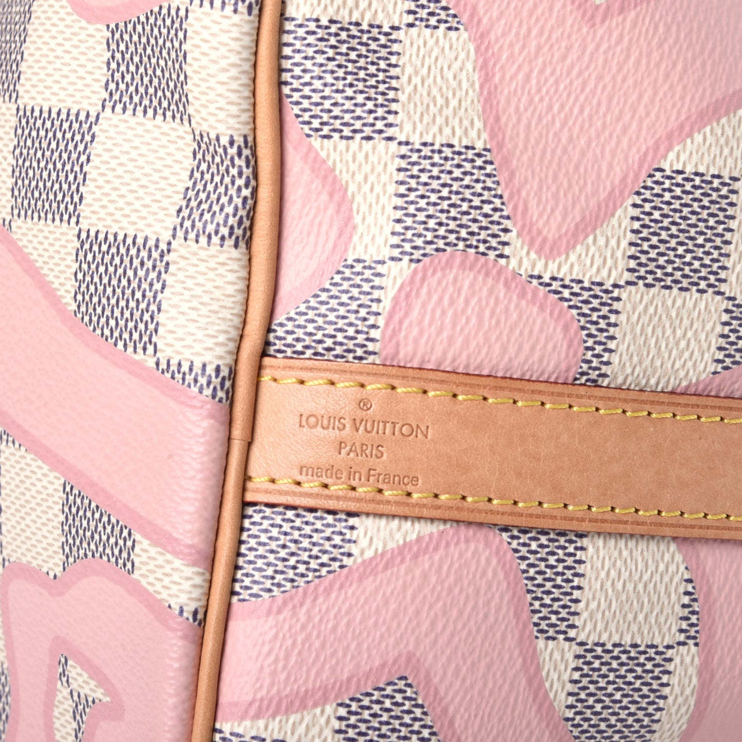 Damier Azur Tahitienne Speedy Bandouliere 30 Rose Ballerine