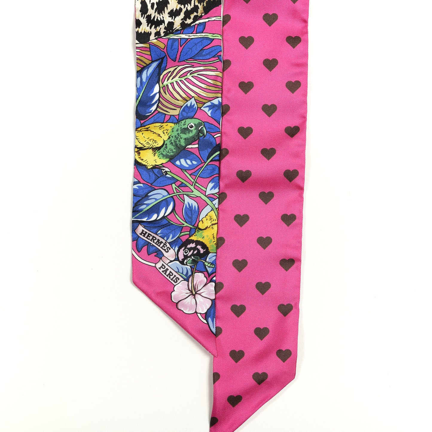 Silk Jungle Love Love Twilly Rose Vif Bleu Roy