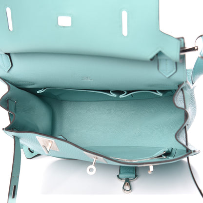 Hermes Swift Taurillon Clemence Jypsiere 28 Bleu Atoll 7 of 15
