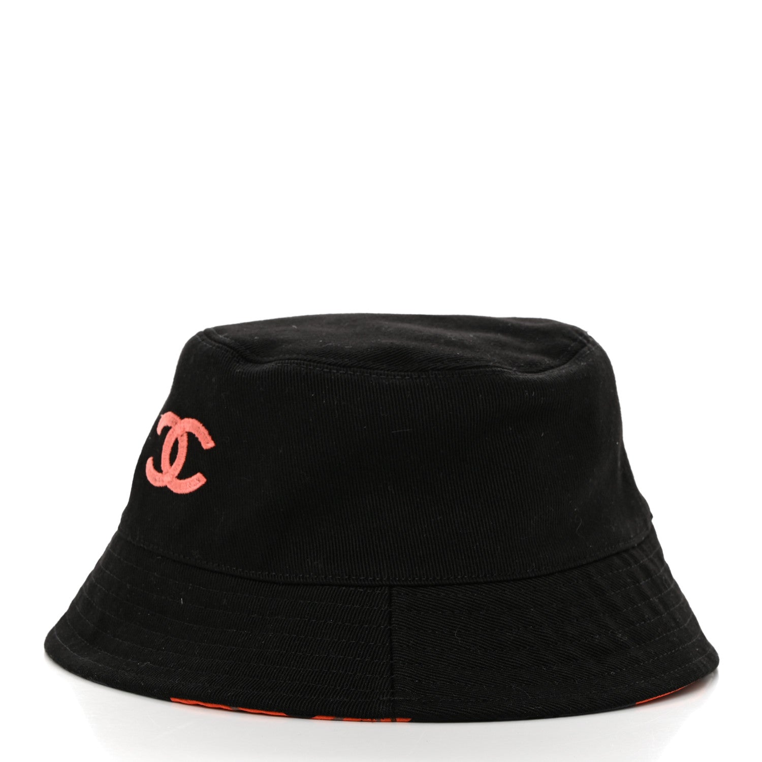 Chanel Canvas Reversible CC Bucket Hat S Black Multicolor 3 of 8
