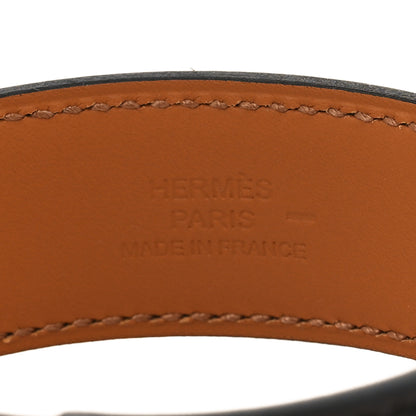 Hermes Lizard Collier De Chien CDC 24 Bracelet T3 Black 4 of 5