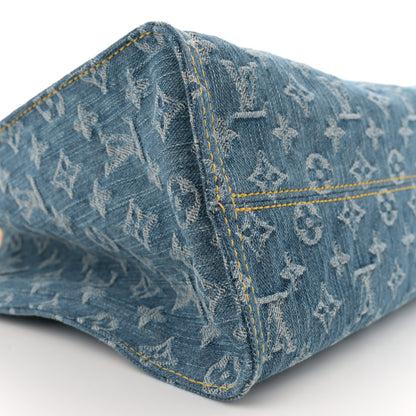 Louis Vuitton Monogram Denim Onthego MM Blue 8 of 9