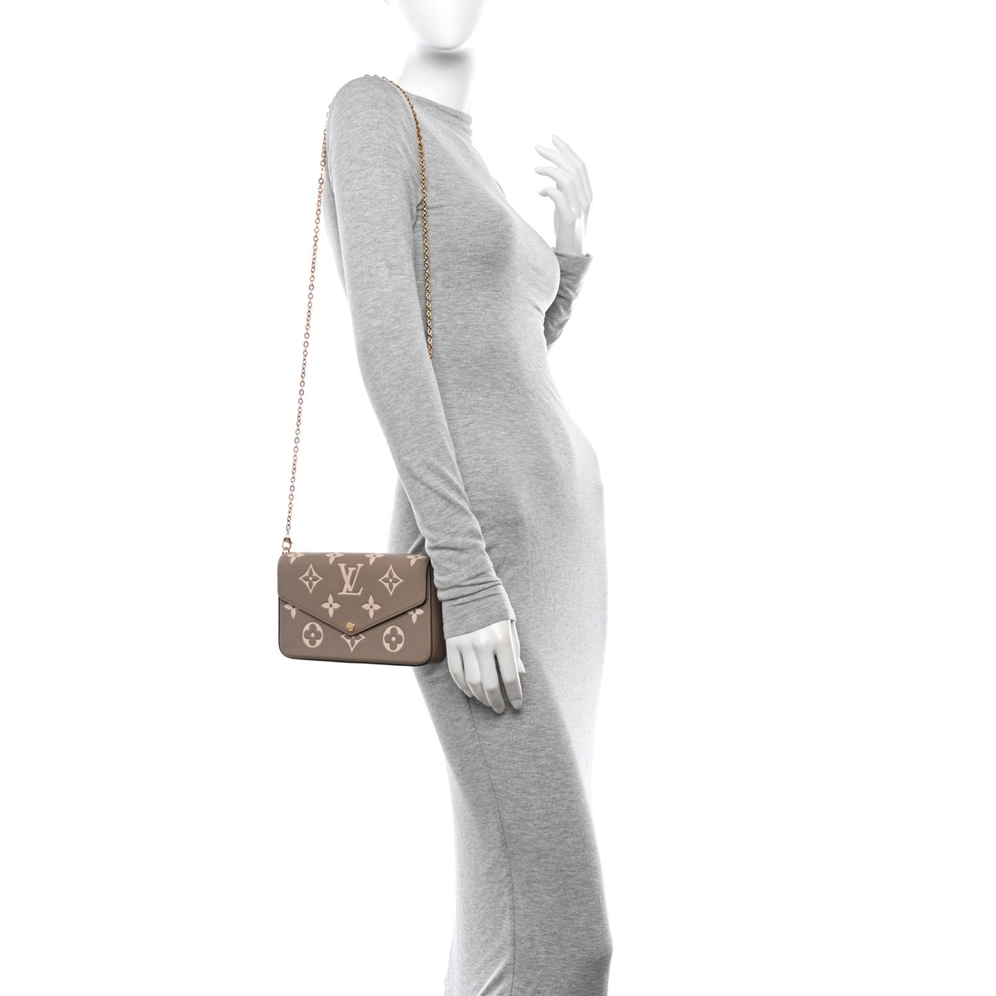 Empreinte Monogram Giant Felicie Pochette Tourterelle Creme