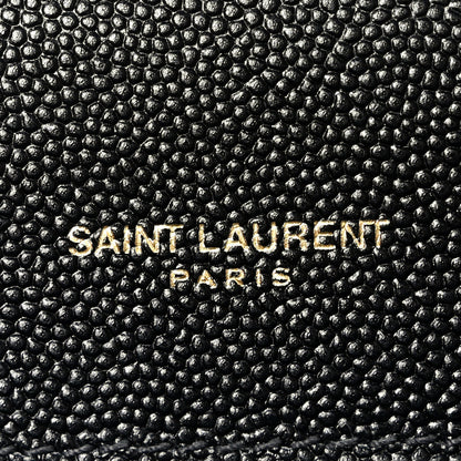 Saint Laurent Grain De Poudre Small Classic Monogram Kate Tassel Satchel Black 6 of 9
