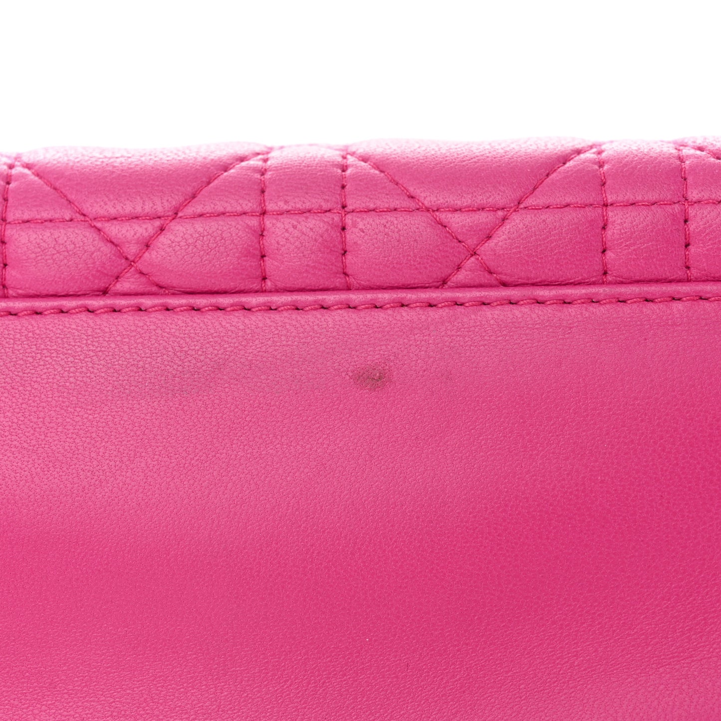 Lambskin Cannage Medium Lady Dior Pink
