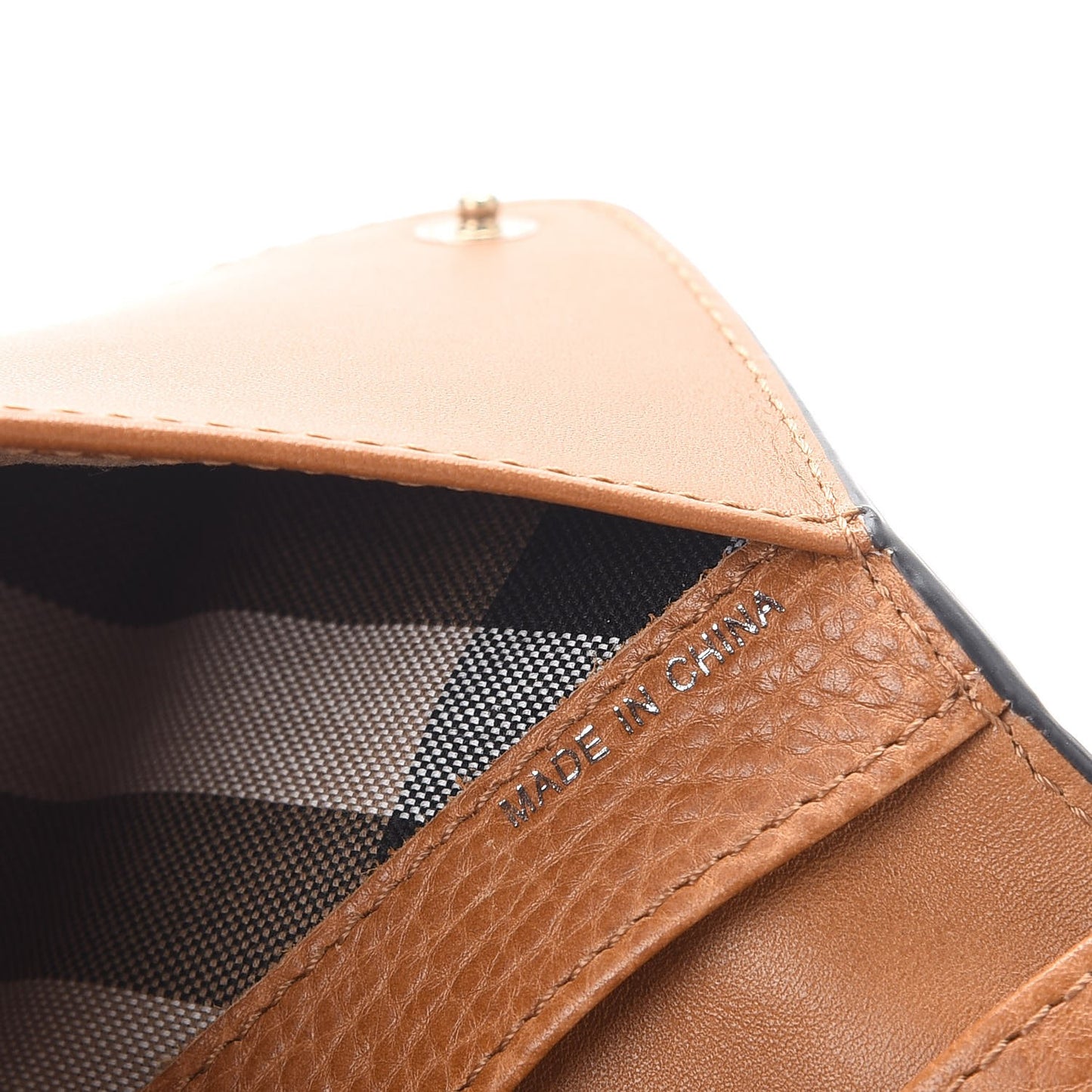 Brit Calfskin Lexi Wallet Saddle Brown
