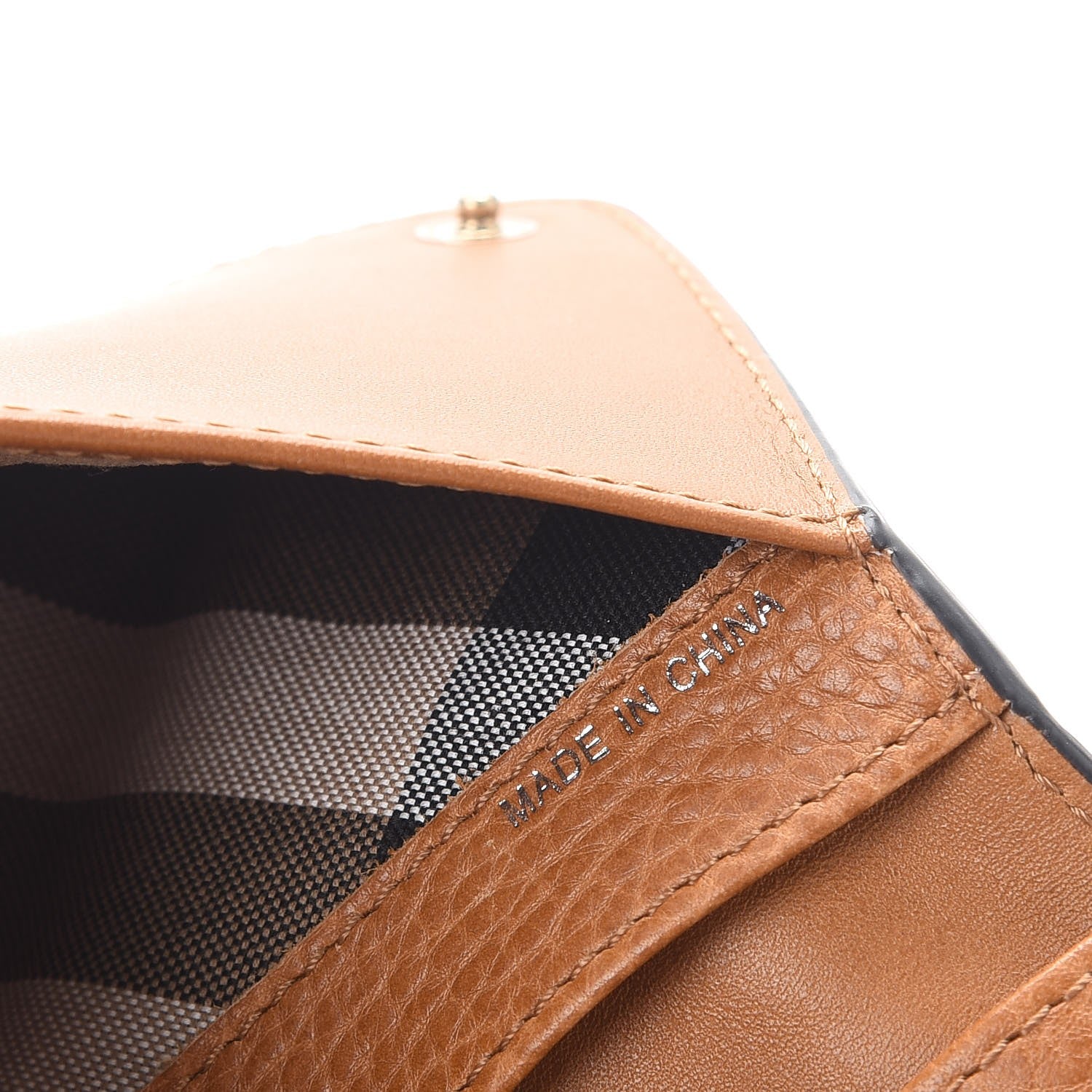 Burberry Brit Calfskin Lexi Wallet Saddle Brown 7 of 8