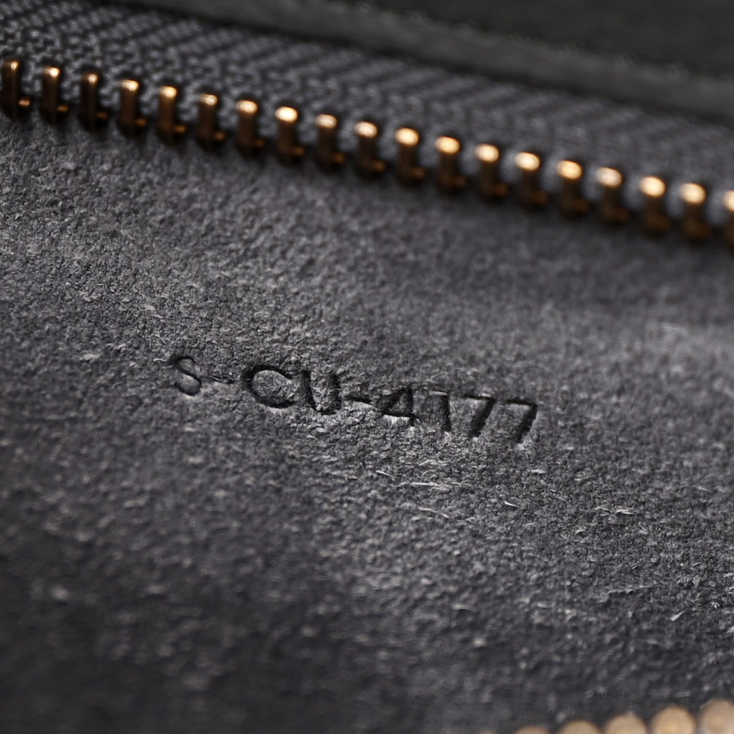 Drummed Calfskin Mini Luggage Kohl