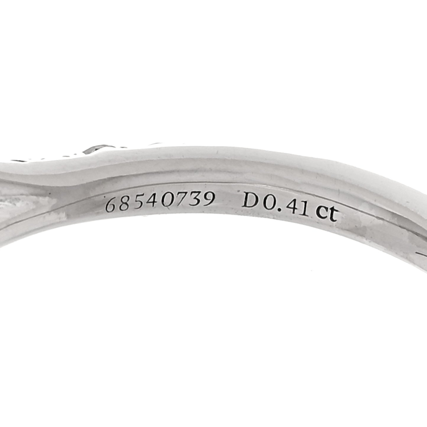 Platinum Diamond .41ct Soleste Cushion Cut Double Halo Engagement Ring 50 5.25