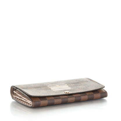 Louis Vuitton Damier Ebene Trunks and Locks Sarah Wallet 4 of 7
