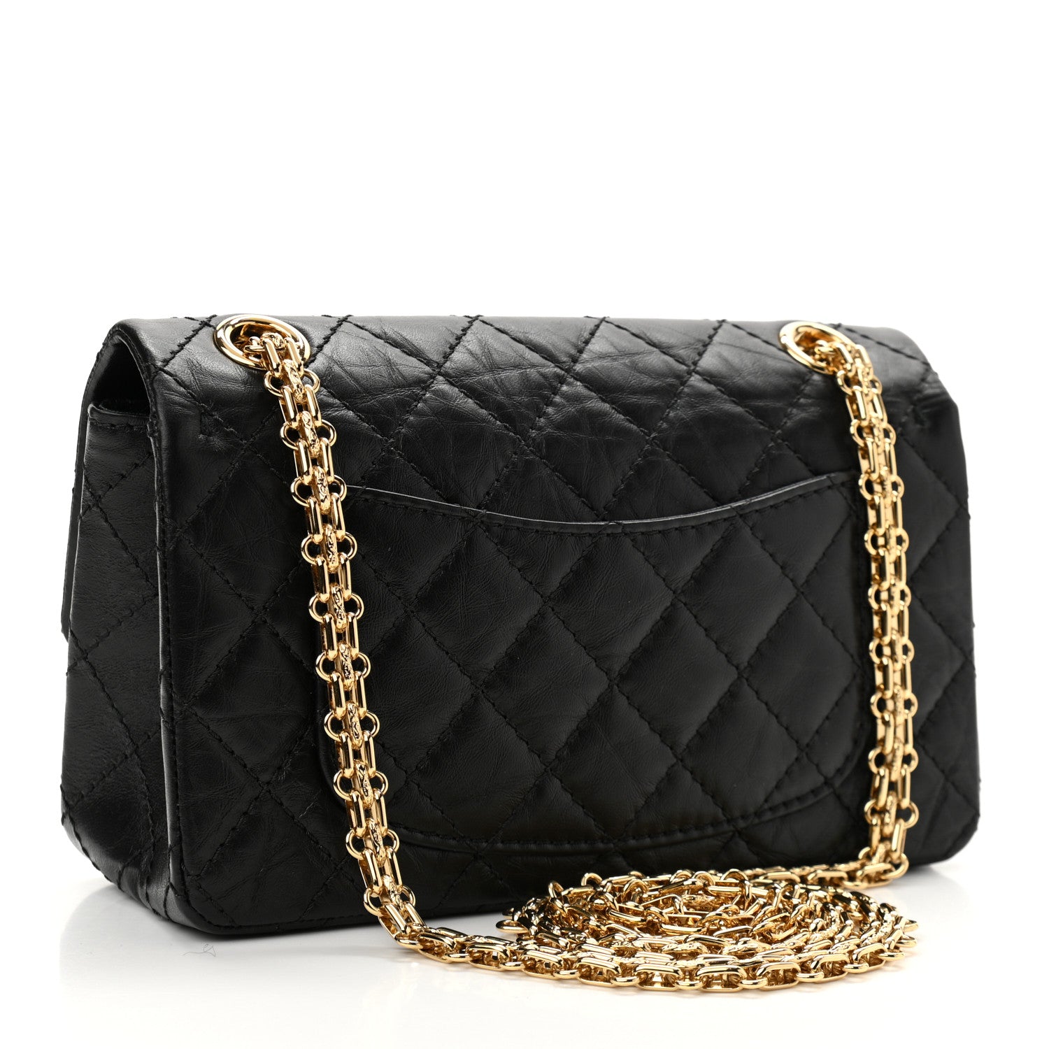 Chanel Aged Calfskin Quilted 2.55 Reissue Mini Flap Black 3 of 10